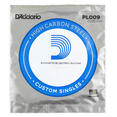 D'Addario PL009 Plain Steel - струна для гітари ("009)